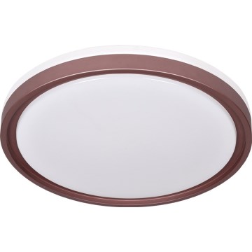 Prezent 71344 - Димований LED стельовий світильник FLOREN LED/30W/230V 3000/4000/6500K, діам. 41,5 см, коричневий
