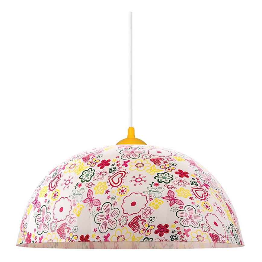Prezent 74201 - Детская люстра на тросе FLOWERS 1xE27/60W/230V