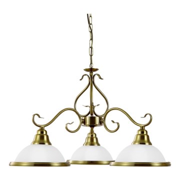 Prezent 75361 - Люстра на ланцюгу VIOLA 3xE14/40W/230V золотий