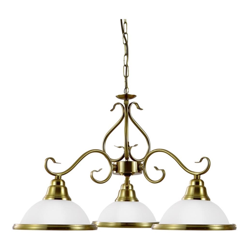 Prezent 75361 - Люстра на ланцюгу VIOLA 3xE14/40W/230V золотий
