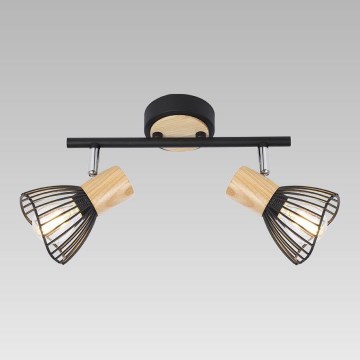 Prezent 75556 - Потолочный точечный светильник PONY 2xE14/25W/230V пепел