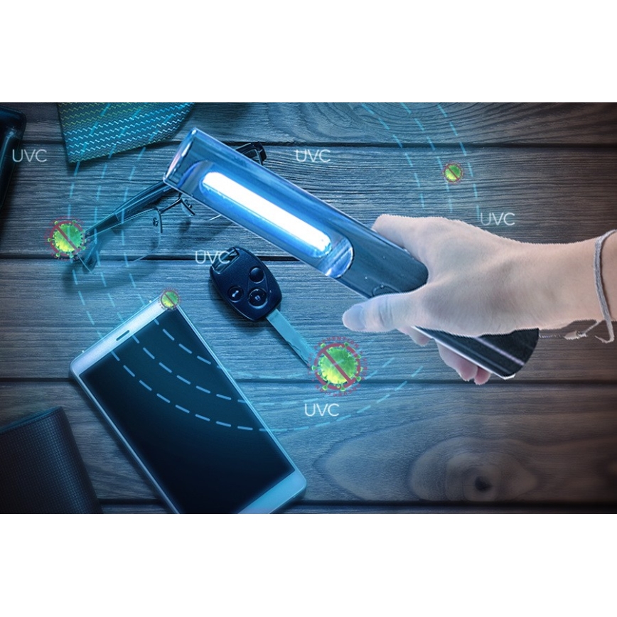 Prezent UV 70415 - Портативна дезінфікуюча бактерицидна лампа UVC/5W/5V