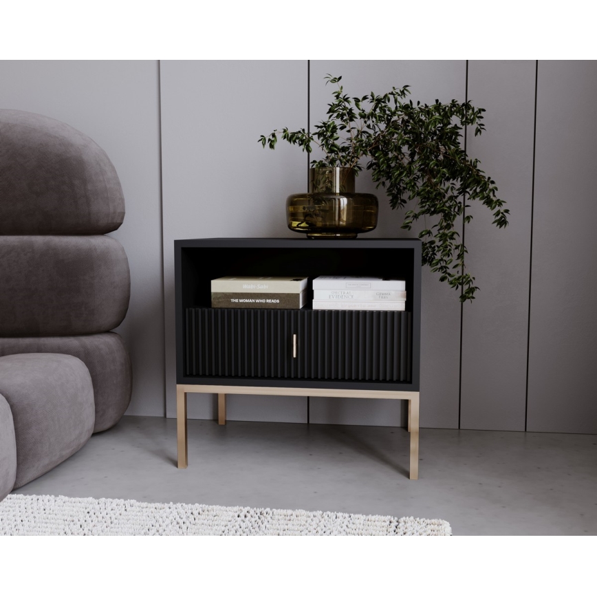 Приліжкова тумба SUE чорна