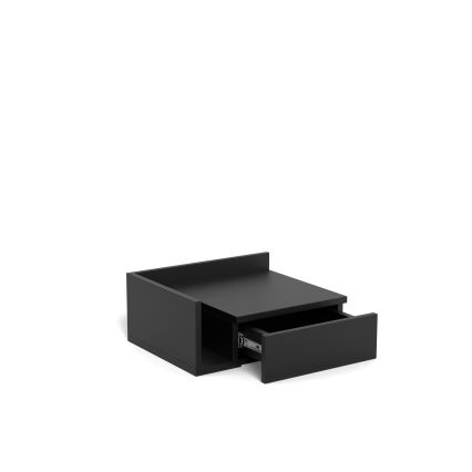 Приліжкова тумбочка AVA 40x32 см чорна