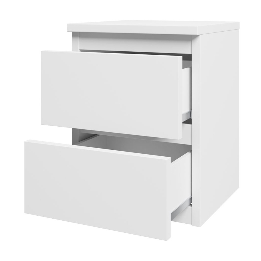 Приліжкова тумбочка MALWA 40x40 см матовий білий