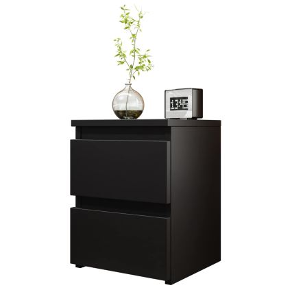 Приліжкова тумбочка MALWA 40x40 см матовий чорний