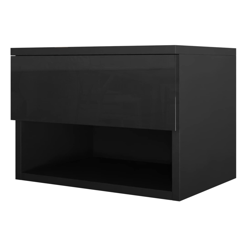 Приліжкова тумбочка NECE 32x45 см чорний