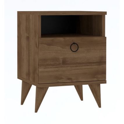 Приліжкова тумбочка BARLO 50x40 см коричневий