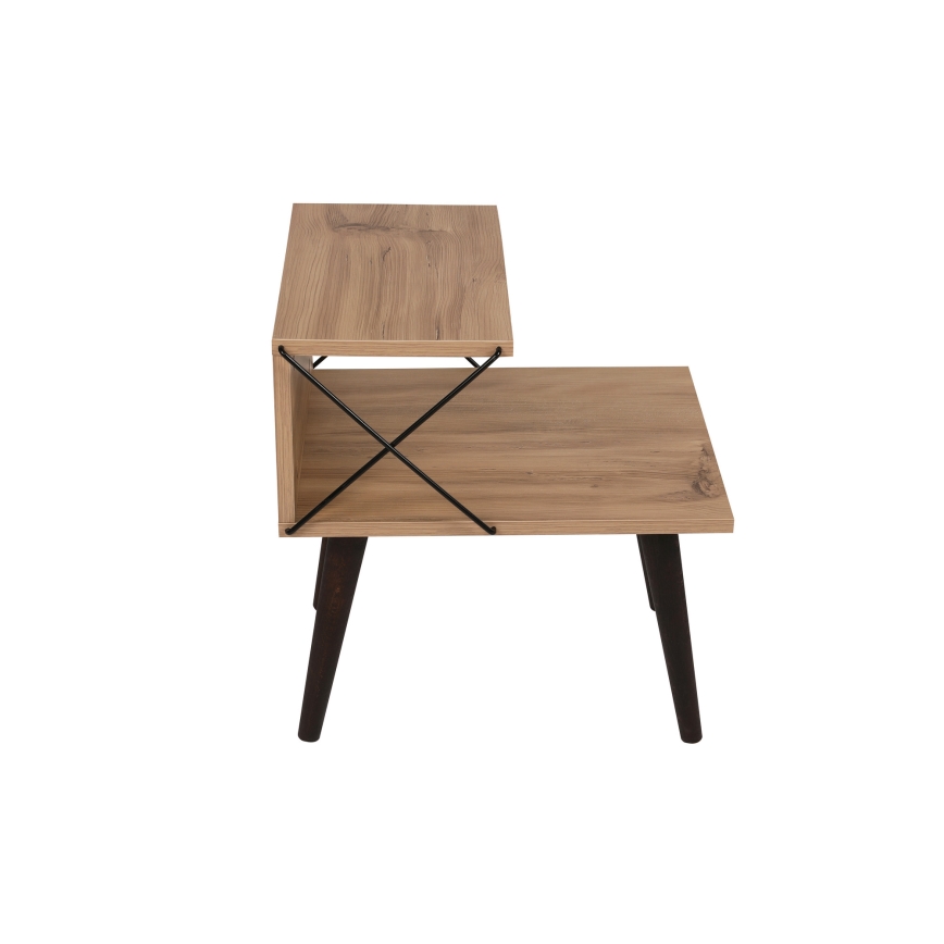 Приліжкова тумбочка CROSS 55x50 см коричневий
