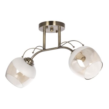 Припотолочная люстра 2xE27/60W/230V латунь