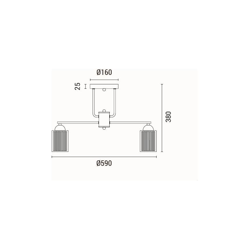 Припотолочная люстра 3xE27/60W/230V