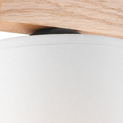 Припотолочная люстра ANDREA 3xE27/60W/230V дуб/белая