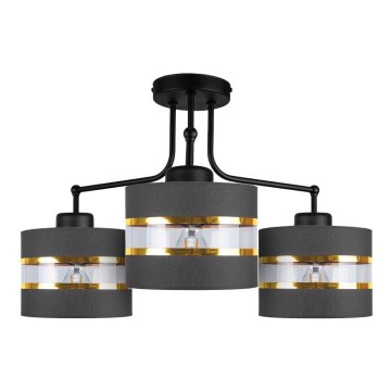 Припотолочная люстра ANDY 3xE27/40W/230V черный/золотистый