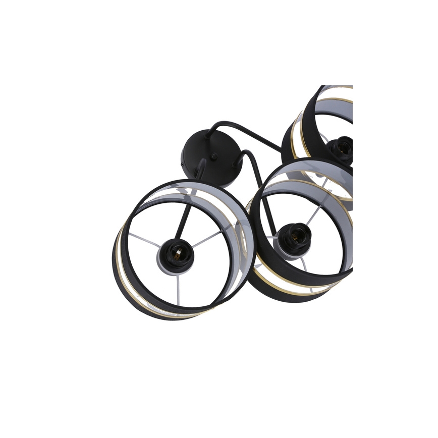 Припотолочная люстра ANDY 3xE27/40W/230V черный/золотистый