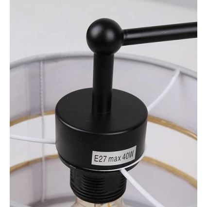 Припотолочная люстра ANDY 3xE27/40W/230V серый/золотистый/черный