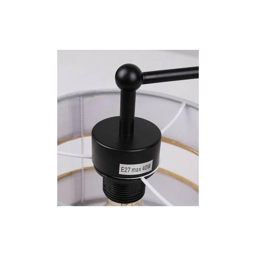 Припотолочная люстра ANDY 3xE27/40W/230V серый/золотистый/черный