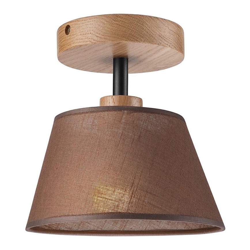 Припотолочная люстра ANTONIO 1xE14/40W/230V коричневый/дуб