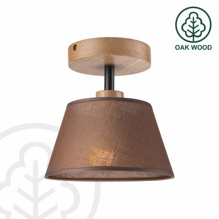 Припотолочная люстра ANTONIO 1xE14/40W/230V коричневый/дуб