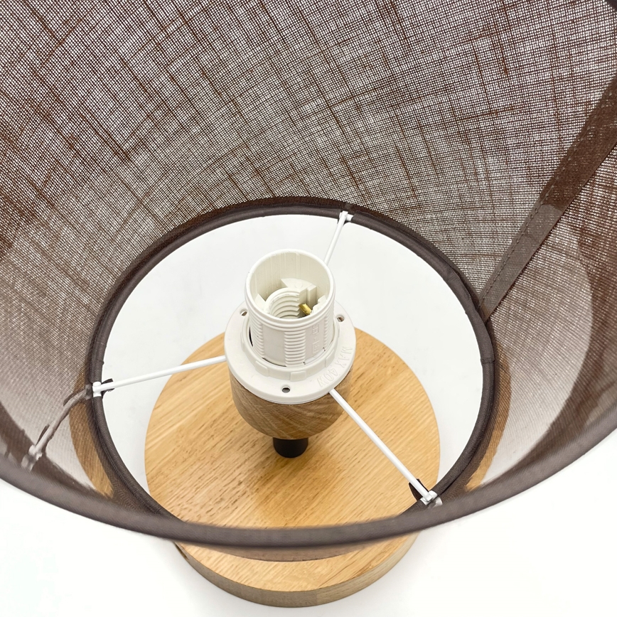 Припотолочная люстра ANTONIO 1xE14/40W/230V коричневый/дуб