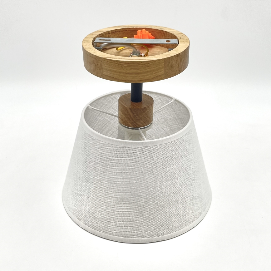 Припотолочная люстра ANTONIO 1xE14/60W/230V белый/дуб