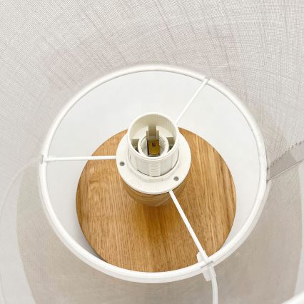 Припотолочная люстра ANTONIO 1xE14/60W/230V белый/дуб