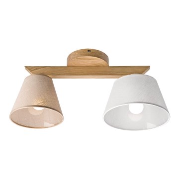 Припотолочная люстра ANTONIO 2xE14/40W/230V дуб