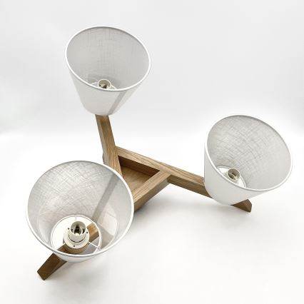 Припотолочная люстра ANTONIO 3xE14/40W/230V дуб