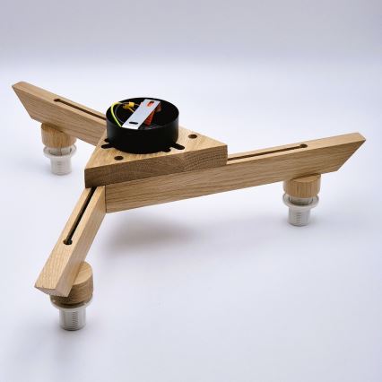 Припотолочная люстра ANTONIO 3xE14/40W/230V дуб