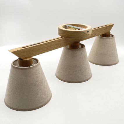 Припотолочная люстра ANTONIO 3xE14/40W/230V дуб