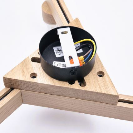 Припотолочная люстра ANTONIO 3xE14/40W/230V дуб