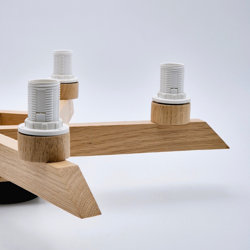 Припотолочная люстра ANTONIO 5xE14/40W/230V дуб