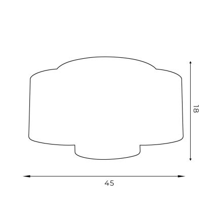 Припотолочная люстра ARDEN 3xE27/60W/230V черная/белая