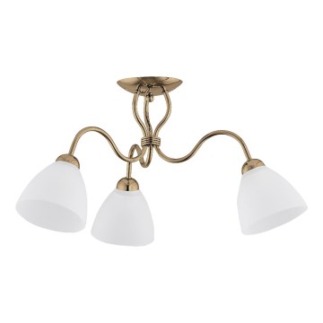 Припотолочная люстра ARIEL 3xE27/15W/230V золотистый
