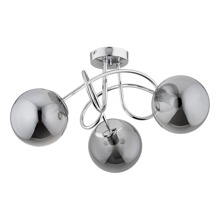 Припотолочная люстра BANKO 3xE14/10W/230V блестящий хром