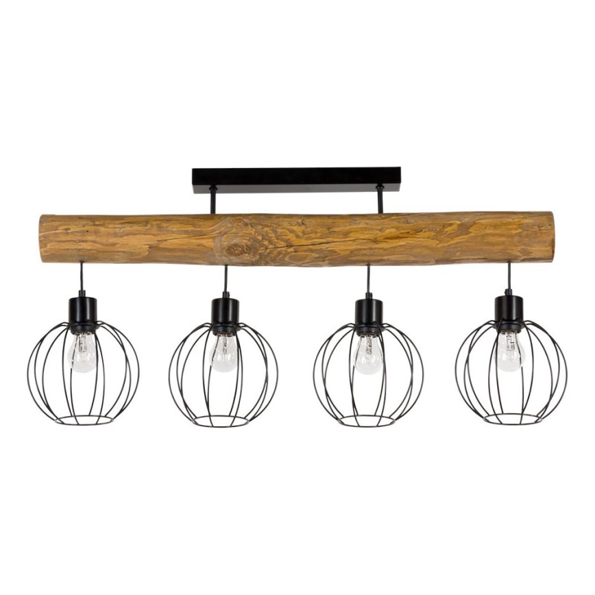 Припотолочная люстра BERIS 4xE27/25W/230V сосна