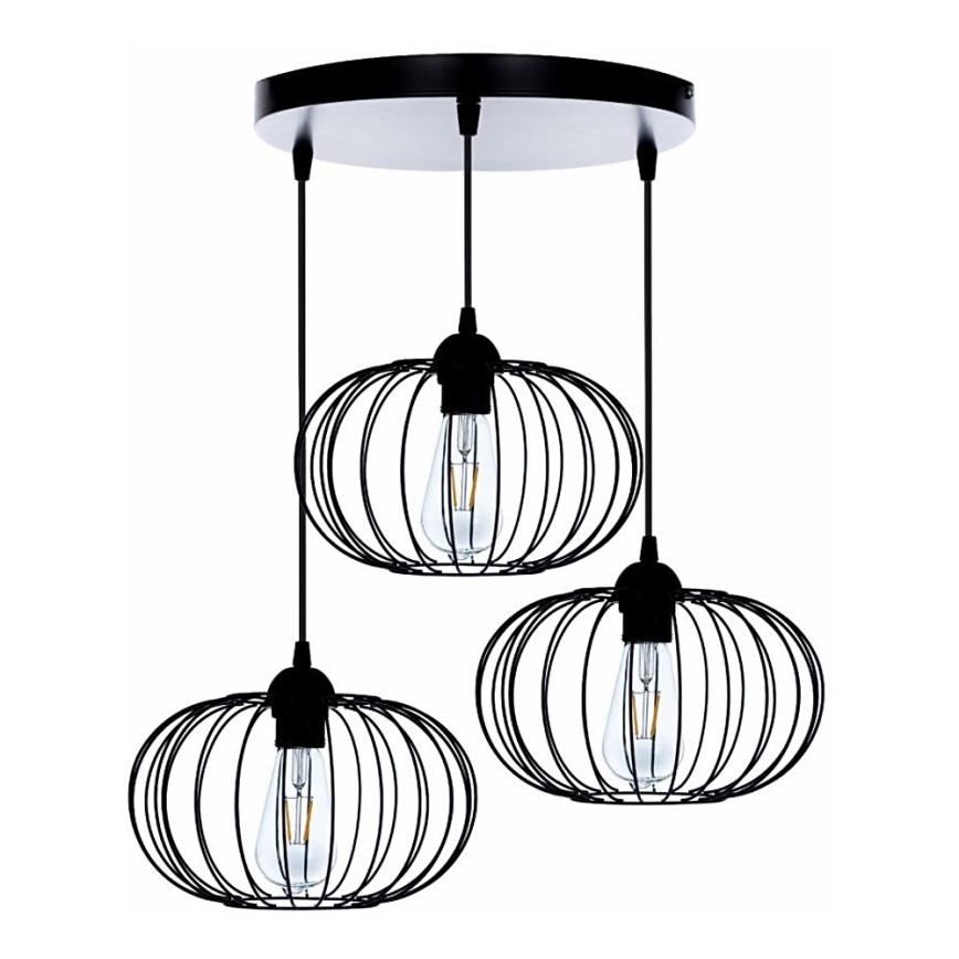 Припотолочная люстра BOCCA 3xE27/60W/230V