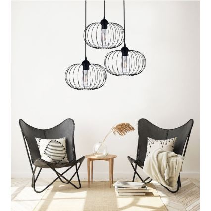 Припотолочная люстра BOCCA 3xE27/60W/230V