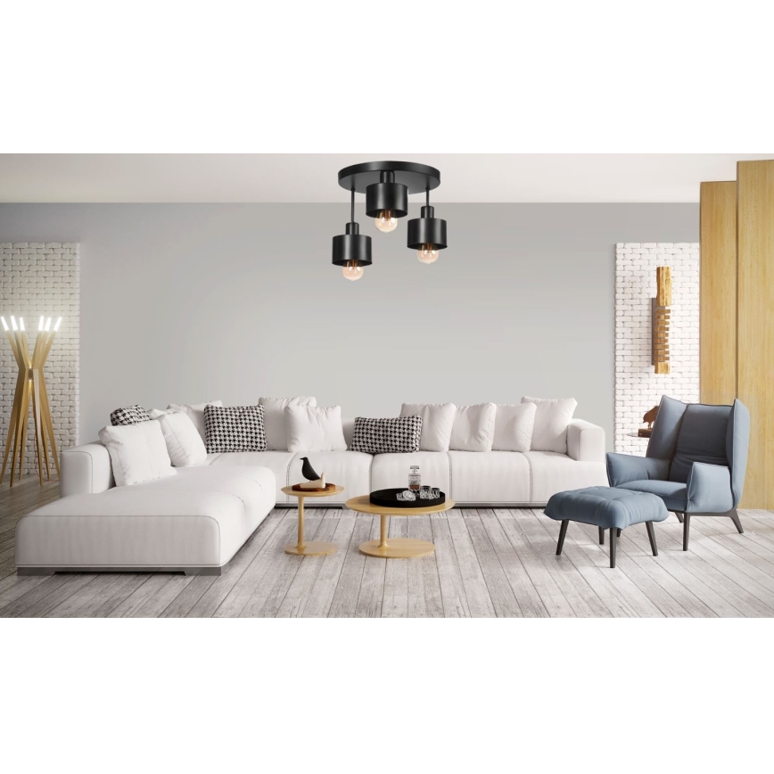 Припотолочная люстра BODO 3xE27/60W/230V