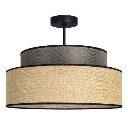 Припотолочная люстра BOHO 1xE27/60W/230V диаметр 40 см коричневый/бежевый