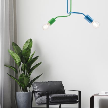 Припотолочная люстра CHARLIE 2xE27/60W/230V