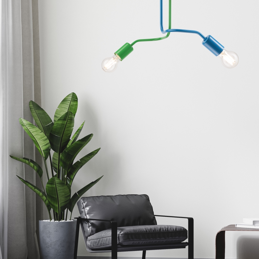 Припотолочная люстра CHARLIE 2xE27/60W/230V