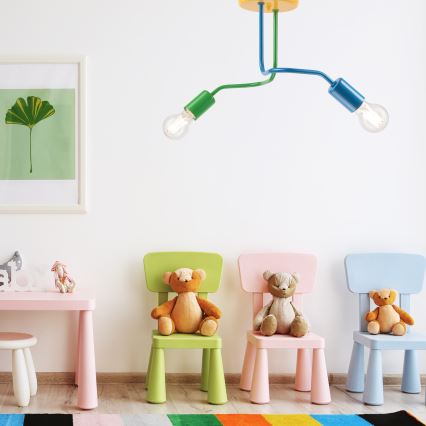 Припотолочная люстра CHARLIE 2xE27/60W/230V