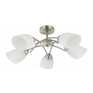 Припотолочная люстра DONNA 5xE27/60W/230V никель