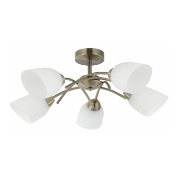 Припотолочная люстра DONNA 5xE27/60W/230V патина