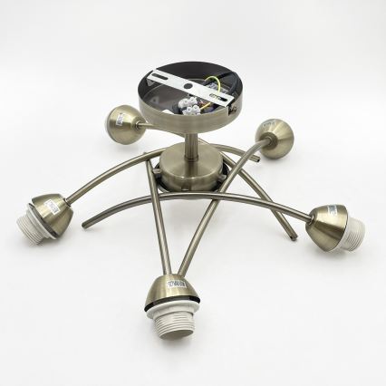 Припотолочная люстра DONNA 5xE27/60W/230V патина