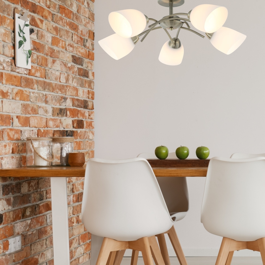 Припотолочная люстра DONNA 5xE27/60W/230V патина