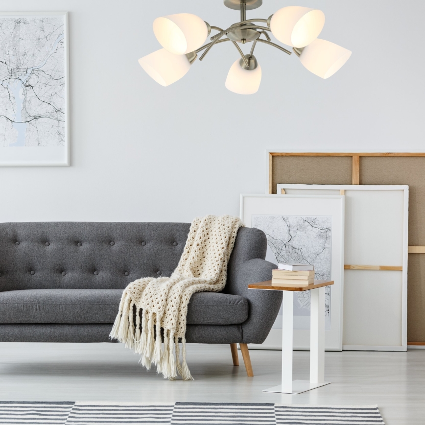 Припотолочная люстра DONNA 5xE27/60W/230V патина