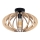 Припотолочная люстра EARTH 1xE27/60W/230V черная/бежевая