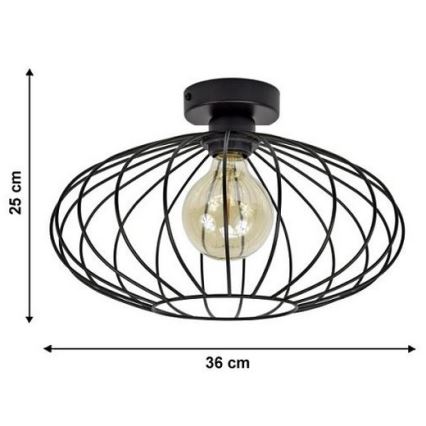 Припотолочная люстра EARTH L 1xE27/60W/230V