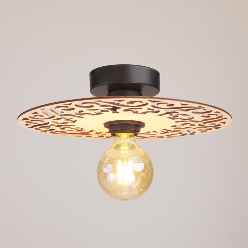 Припотолочная люстра FALCO 1xE27/60W/230V диаметр 30 см бежевый